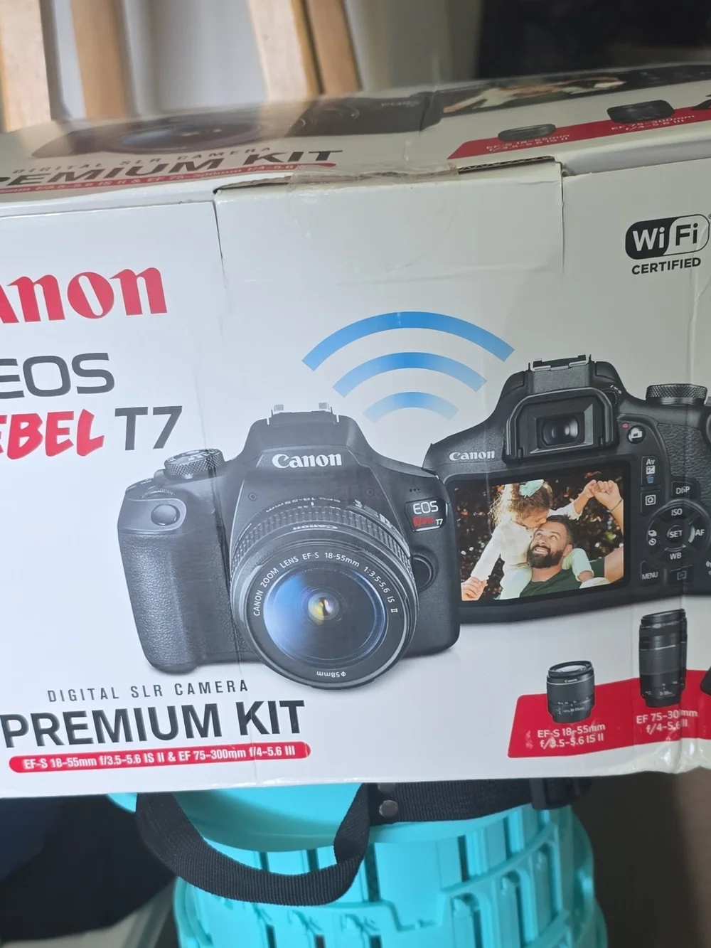 Canon EOS Rebel T7 DSLR Camera Kit in Black